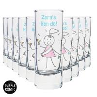 Personalised Purple Ronnie Shot Glasses Pack of 10 Extra Image 1 Preview